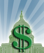 US Capitol with Dollar Sign